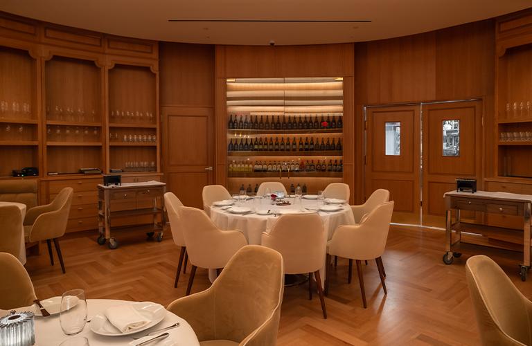 Private dining room at Castell’s, a kosher Italian restaurant in Brooklyn