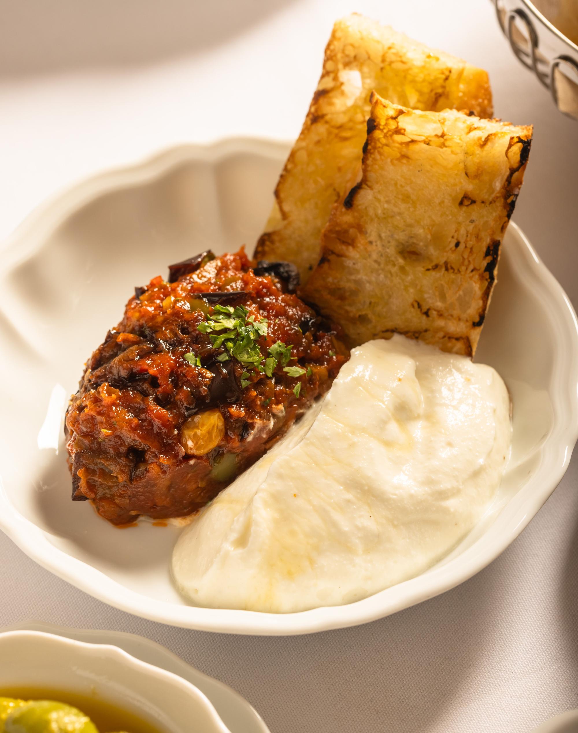 Castell’s Brooklyn serving caponata and refined kosher Italian cuisine